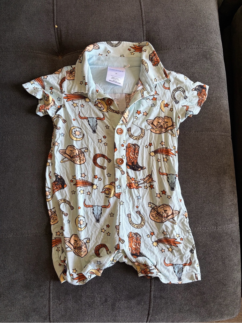 Posh Peanut Western Romper